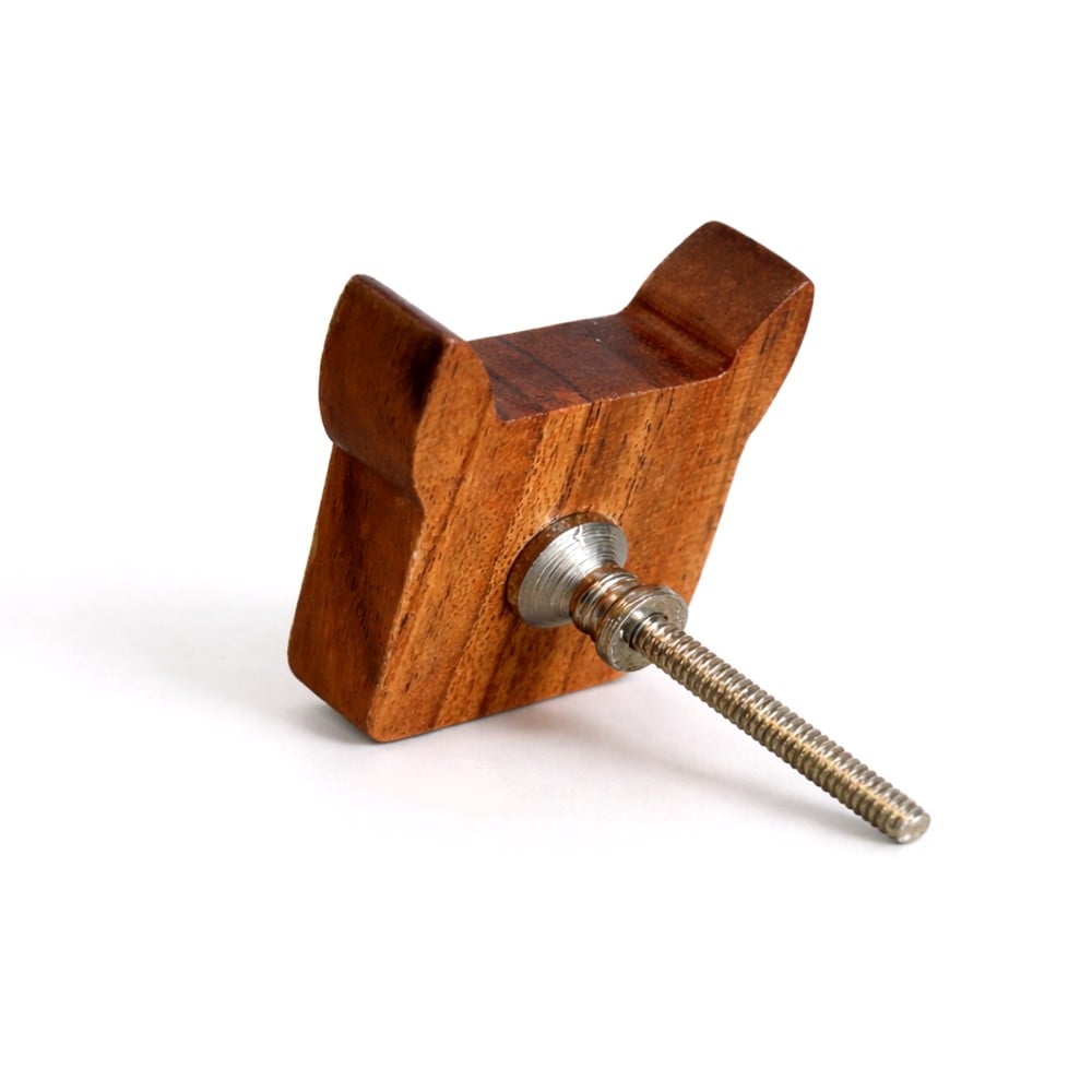 Kids Handmade Acacia Wood Tiger Knob